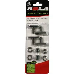 Rola Drop & Turn Channel Bolt M8 X 20mm 4 Pack